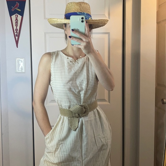 Eileen Fisher Dresses & Skirts - Eileen Fisher / Cotton Neutral Stripped Dress